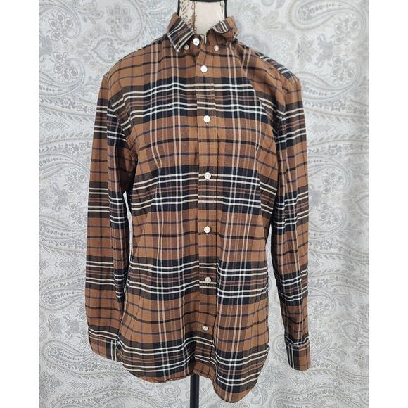 H&M lumberjack men's flannel button down long sleeve fall Size small plaid - Picture 2 of 9